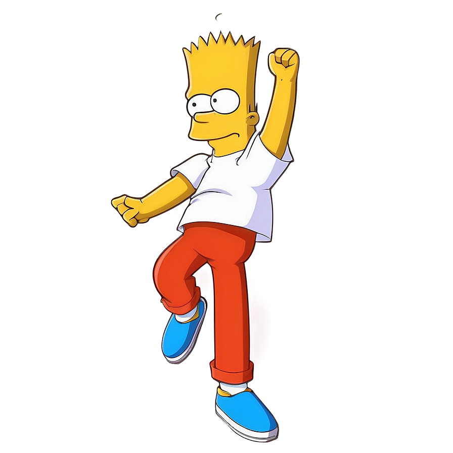 Classic Bart Simpson Pose Png 47 PNG Image