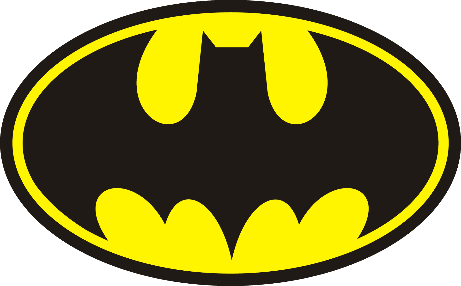 Classic Batman Logo PNG Image