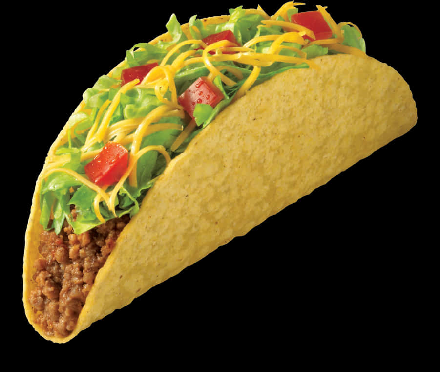 Classic Beef Taco PNG Image