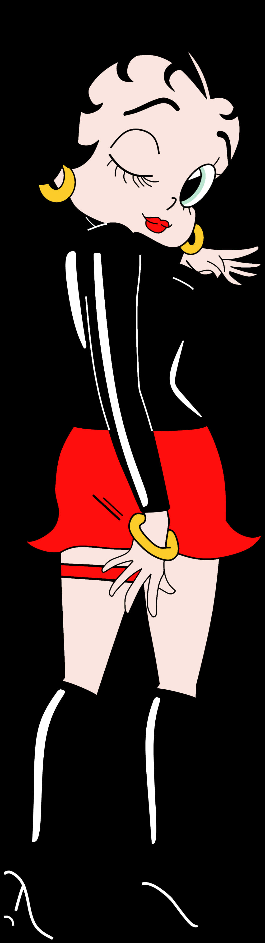 Classic Betty Boop Pose PNG Image