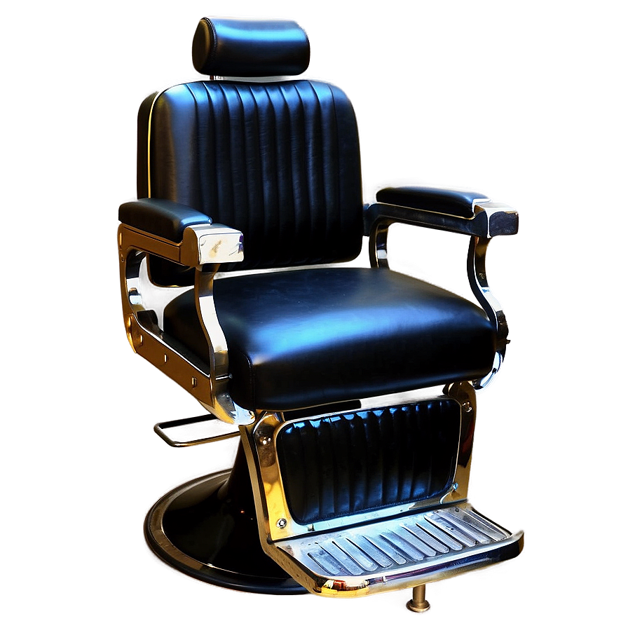 Classic Black Barber Chair Png Wcp9 PNG Image