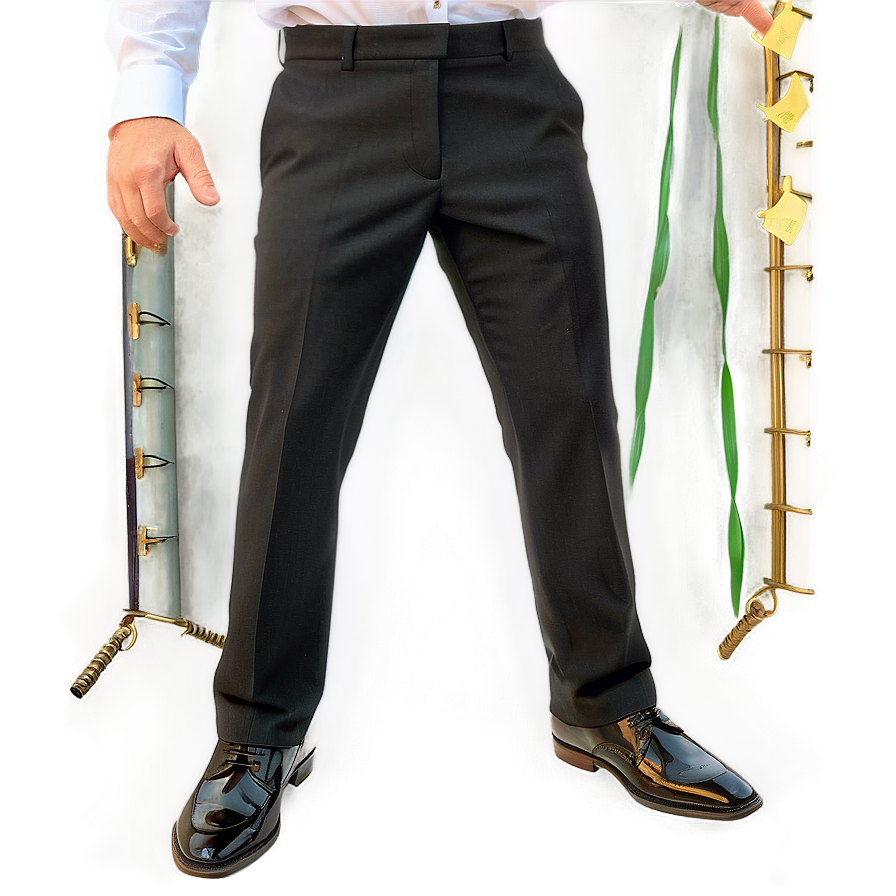 Classic Black Trousers Png Erk99 PNG Image