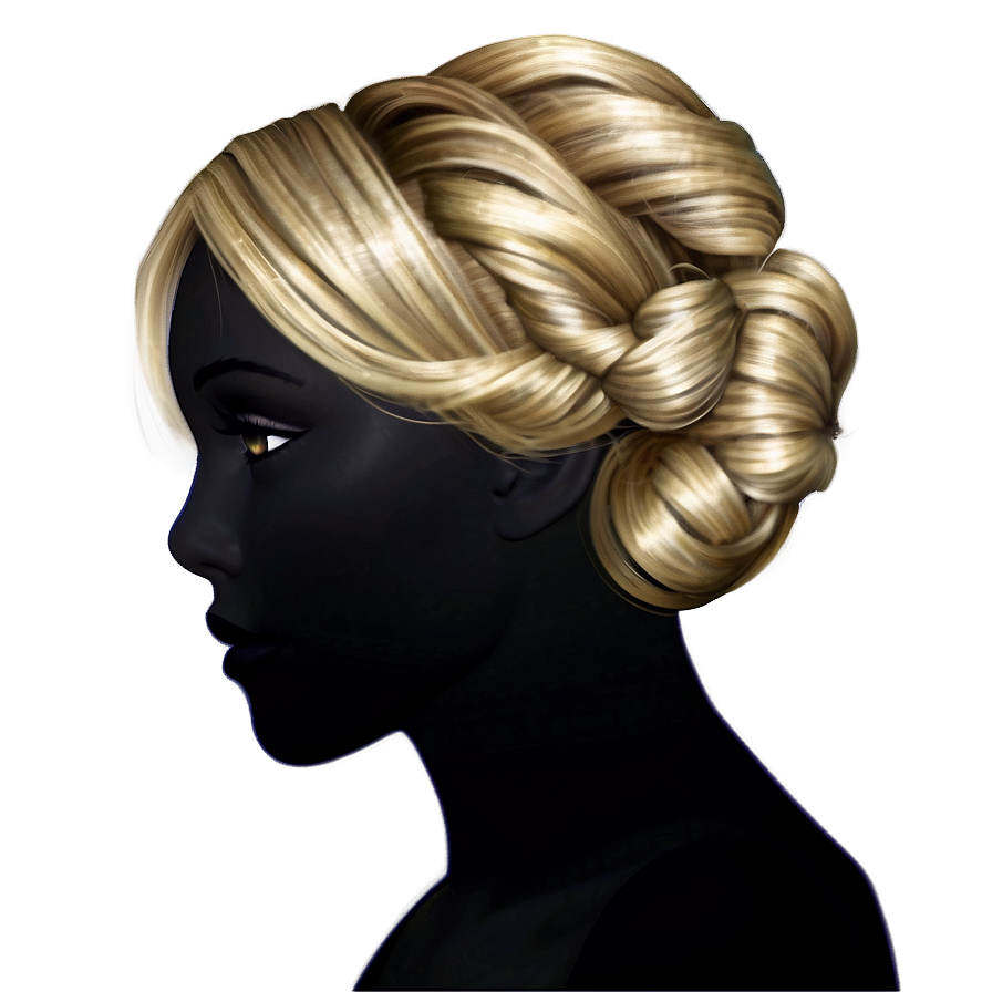 Classic Blonde Updo Png Ies PNG Image