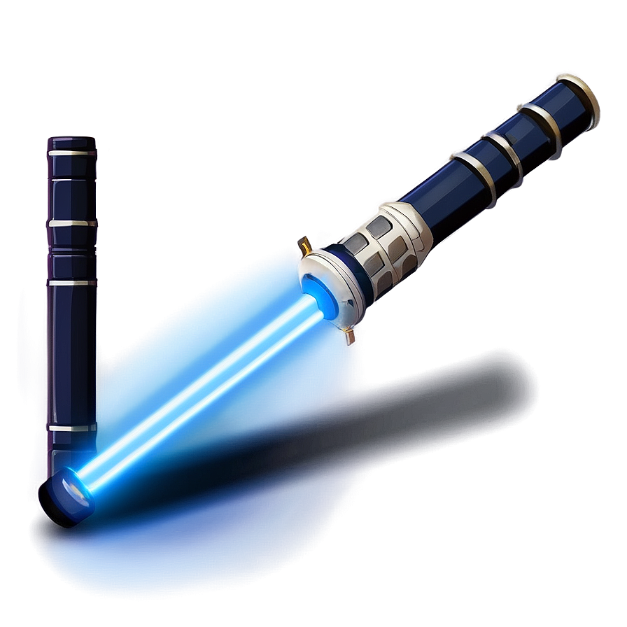 Classic Blue Lightsaber Design Png 06262024 PNG Image