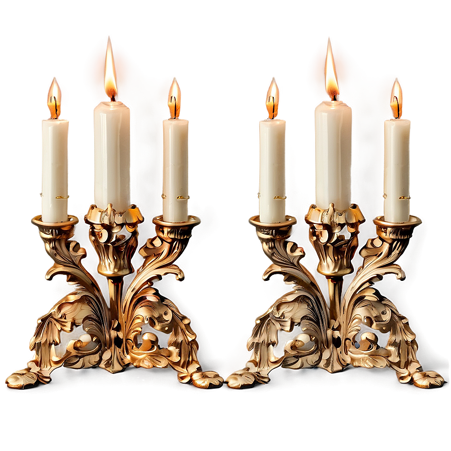 Classic Candlestick Elegance Png 06262024 PNG Image