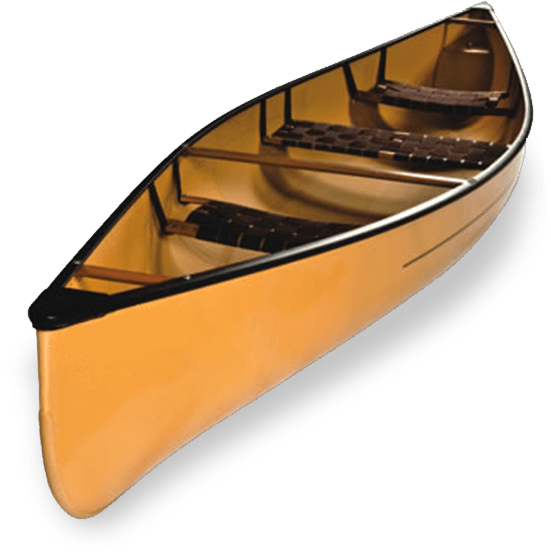 Classic Canoe Isolated PNG Image