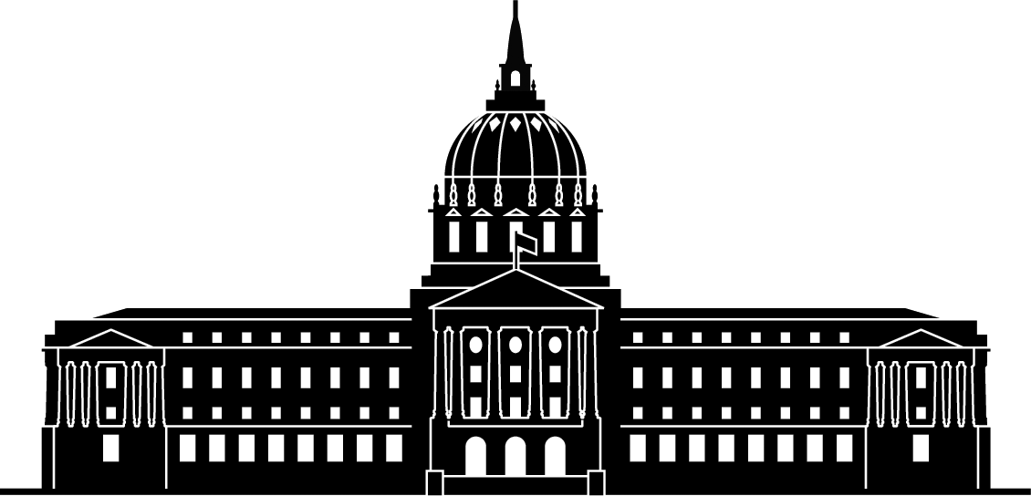 Classic Capitol Building Silhouette PNG Image