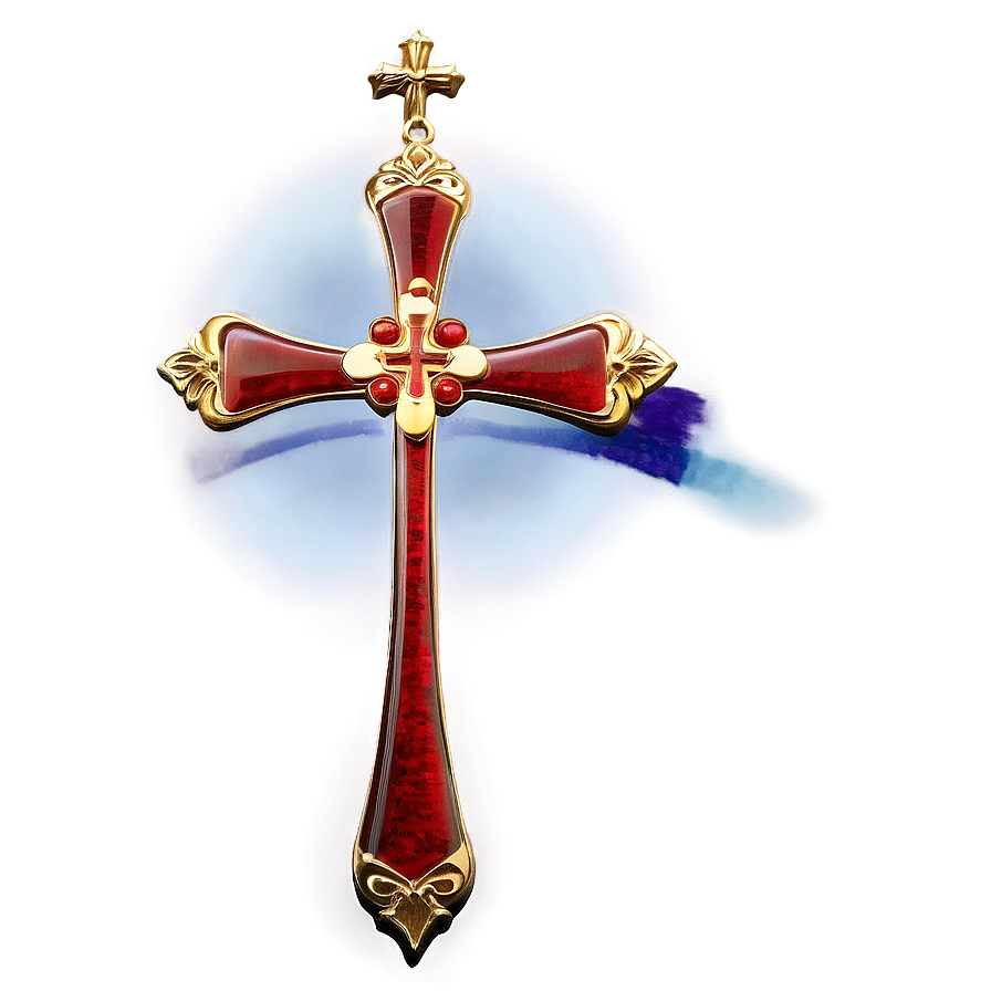 Classic Catholic Cross Profile Png Yif PNG Image