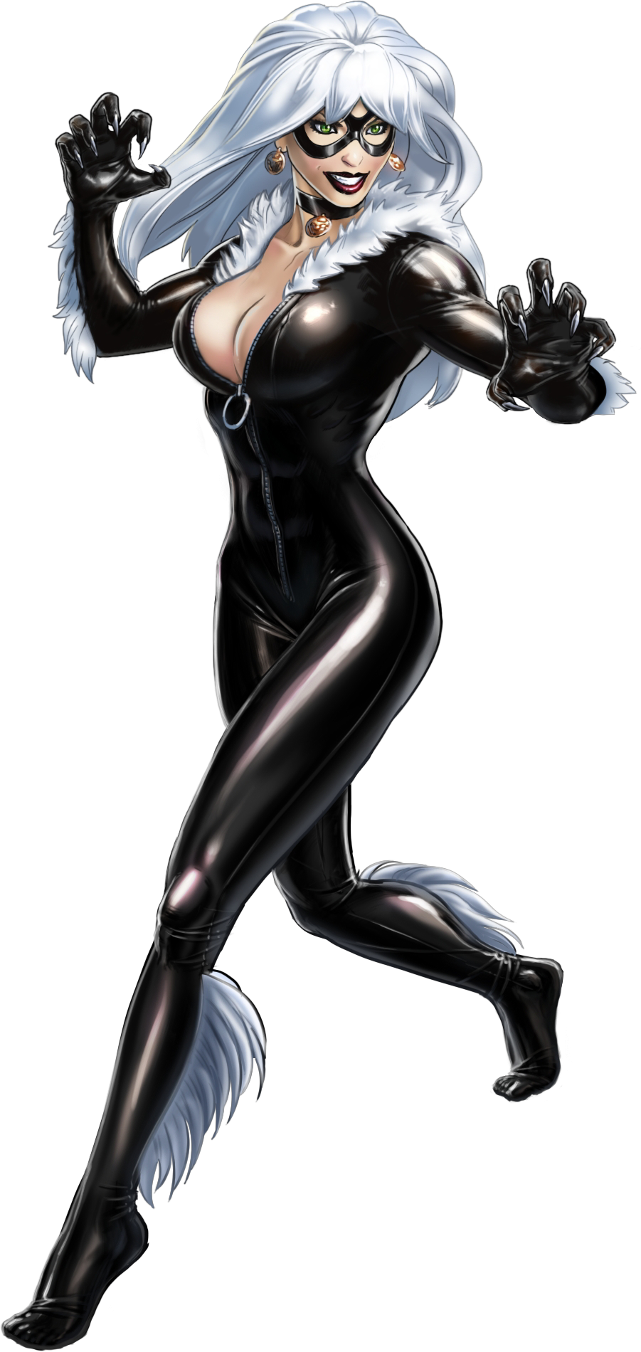 Classic Catwoman Pose PNG Image