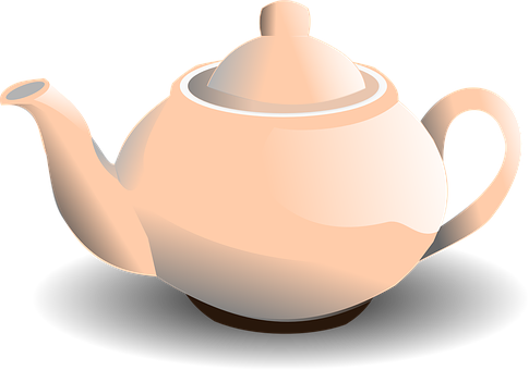 Classic Ceramic Teapot PNG Image