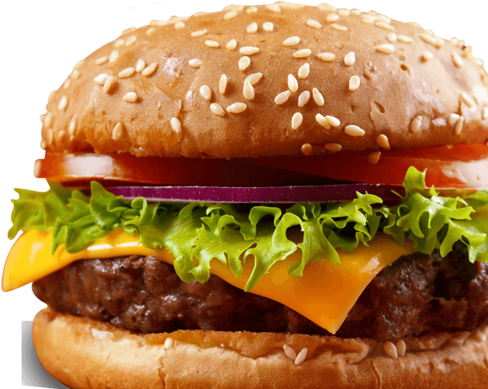 Classic Cheeseburger Deliciousness PNG Image