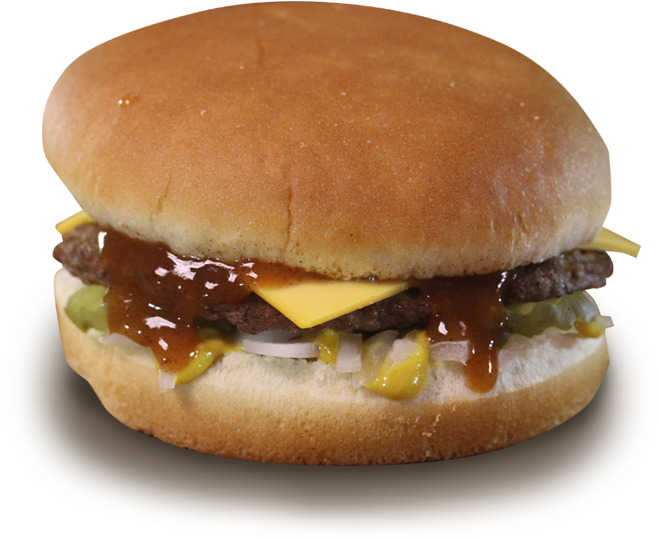 Classic Cheeseburgerwith Condiments PNG Image