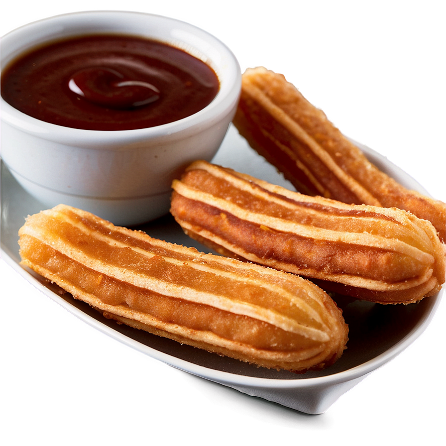 Classic Churros With Sauce Png 06212024 PNG Image