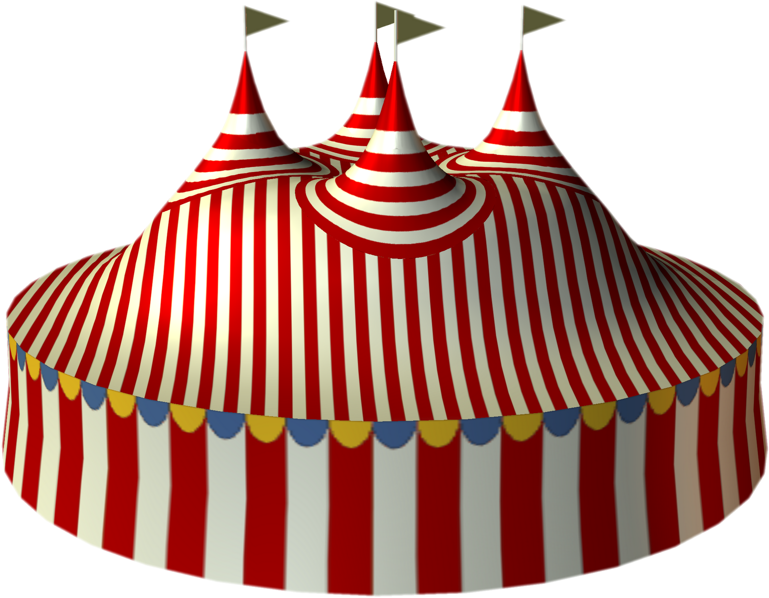 Classic Circus Tent Illustration PNG Image