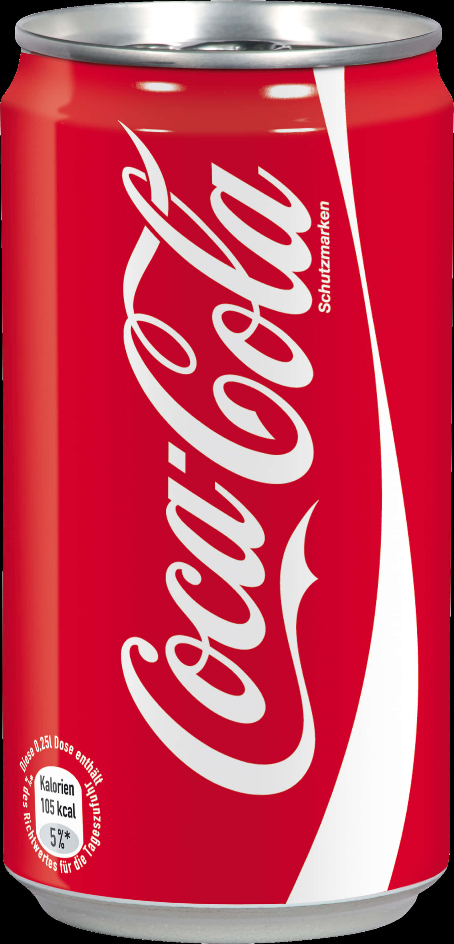 Classic Coca Cola Can PNG Image