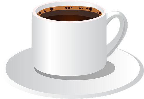 Classic Coffee Cup Vector PNG Image