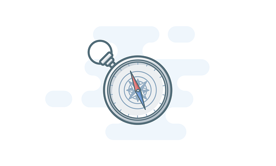 Classic Compass Illustration PNG Image