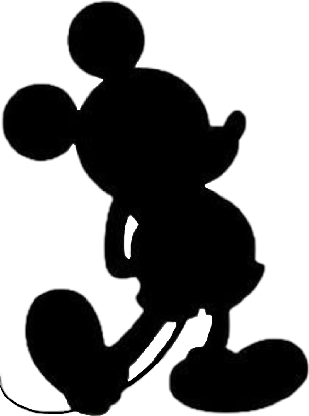 Classic Disney Character Silhouette PNG Image