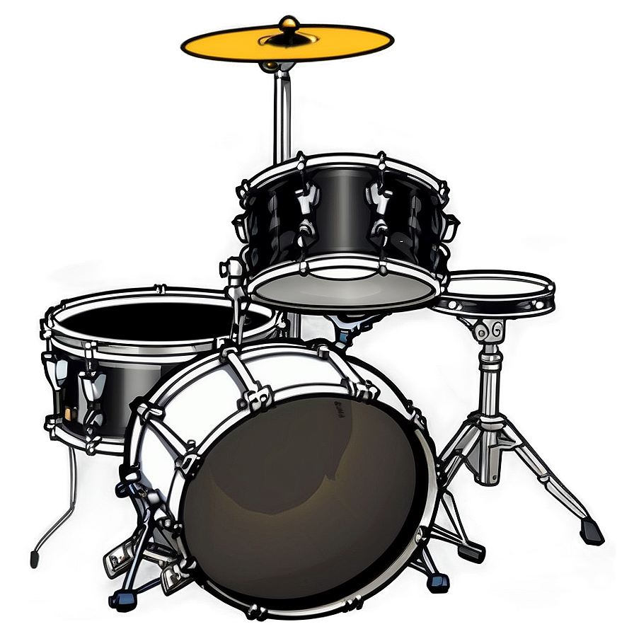 Classic Drum Kit Illustration Png 06212024 PNG Image