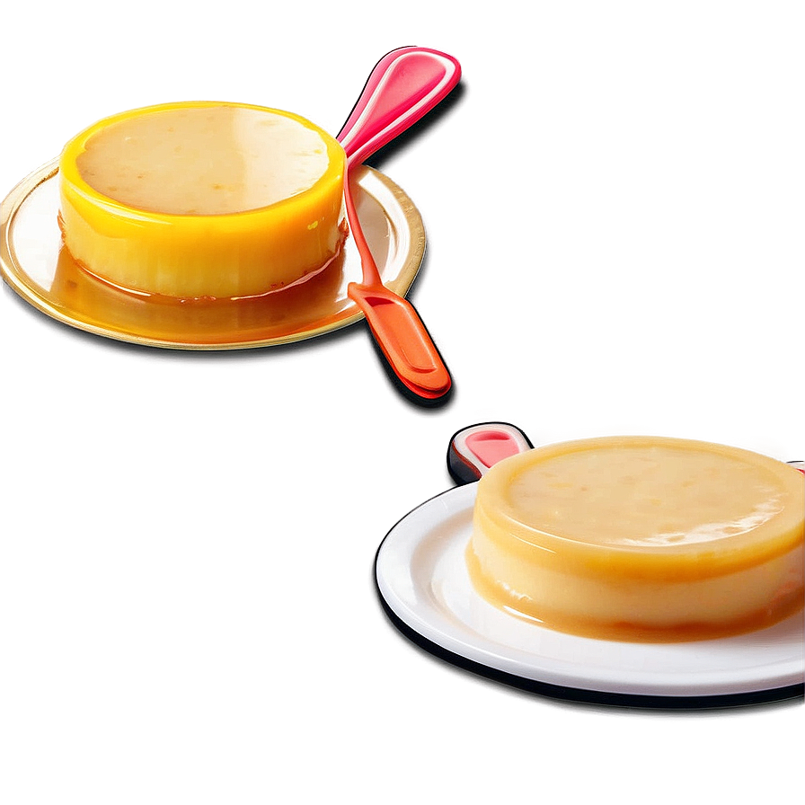 Classic Flan Dessert Preparation Png Wdq PNG Image