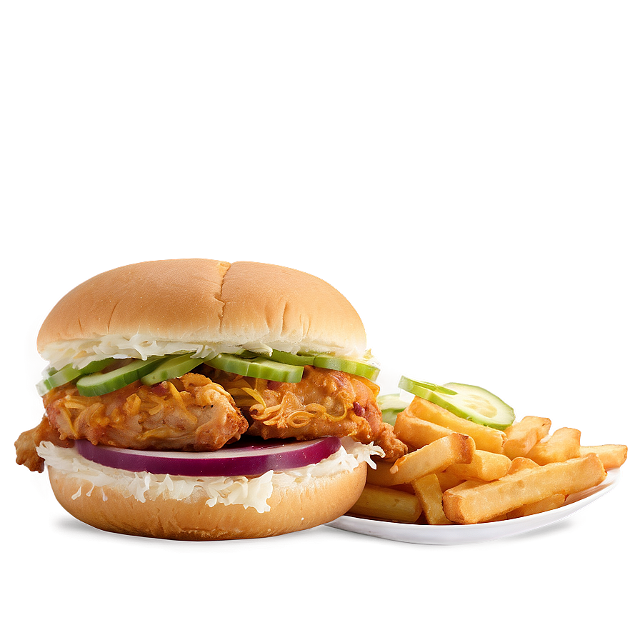 Classic Fried Chicken Sandwich Png Mfm83 PNG Image