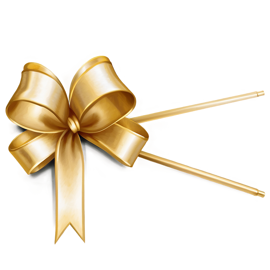 Classic Gold Bow Png Ucy14 PNG Image