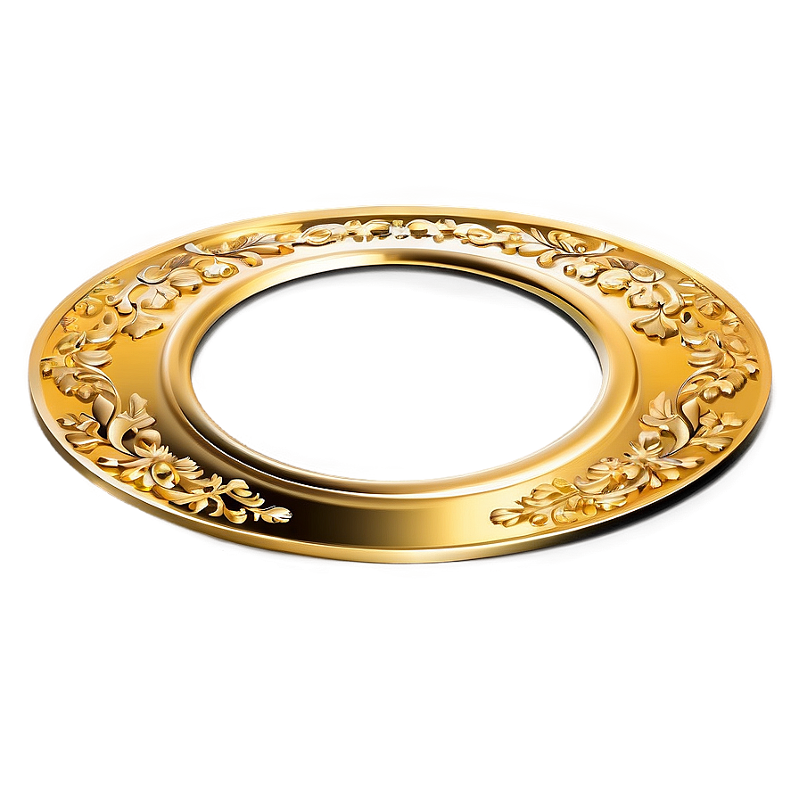 Classic Gold Plaque Png 54 PNG Image