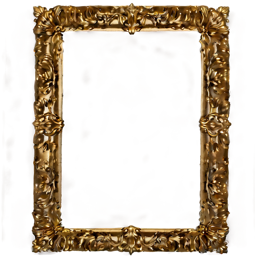 Classic Golden Frame Png Bbv82 PNG Image