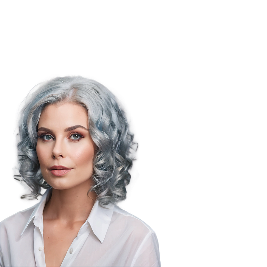 Classic Grey Hairdo Png Xak74 PNG Image