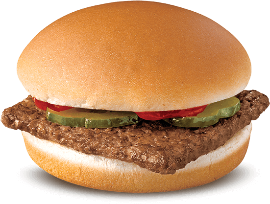 Classic Hamburger Simple Presentation PNG Image