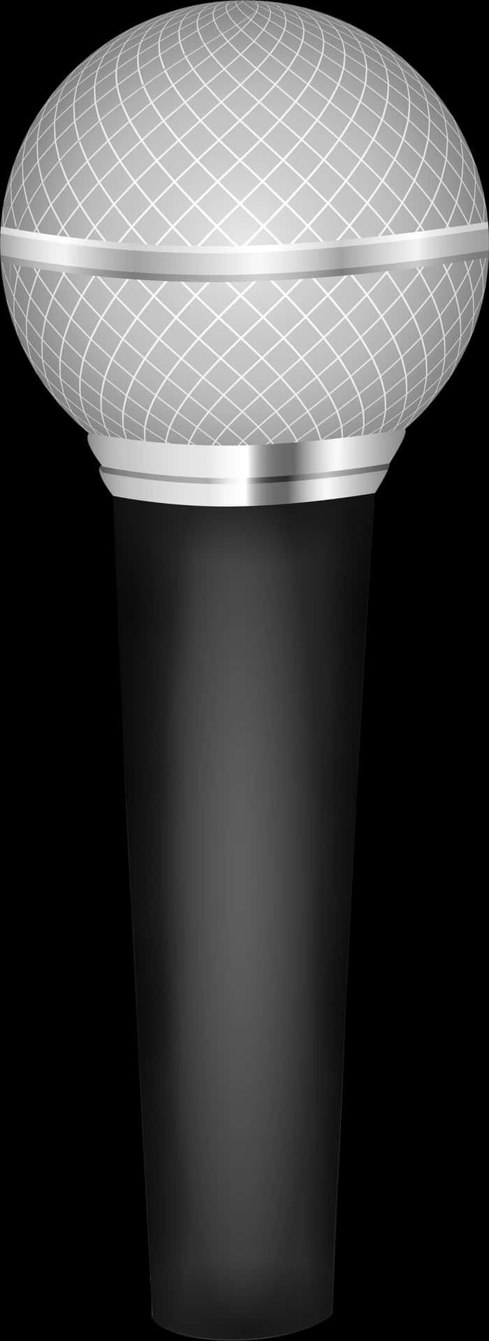 Classic Handheld Microphone PNG Image