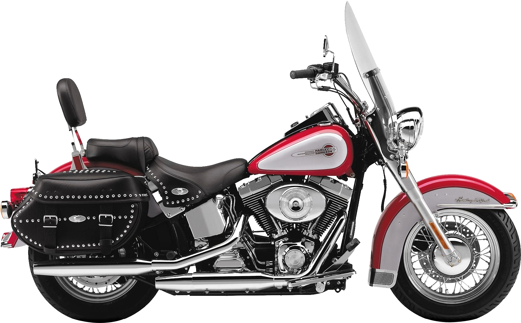 Classic Harley Davidson Motorcycle PNG Image