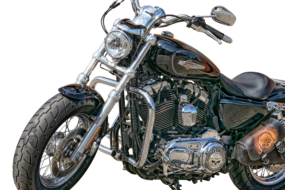 Classic Harley Davidson Motorcycle PNG Image