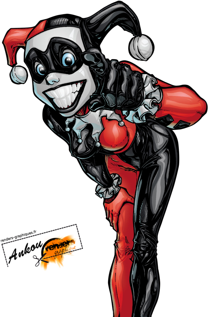 Classic Harley Quinn Animated Artwork PNG Image