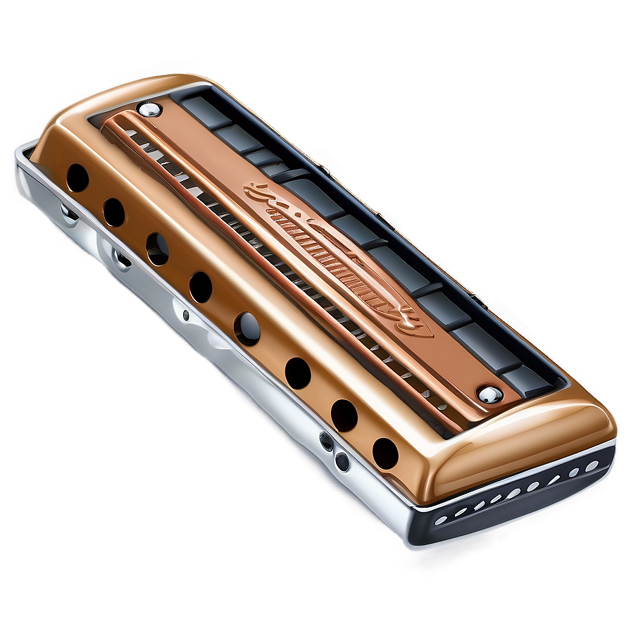 Classic Harmonica Design Png 36 PNG Image