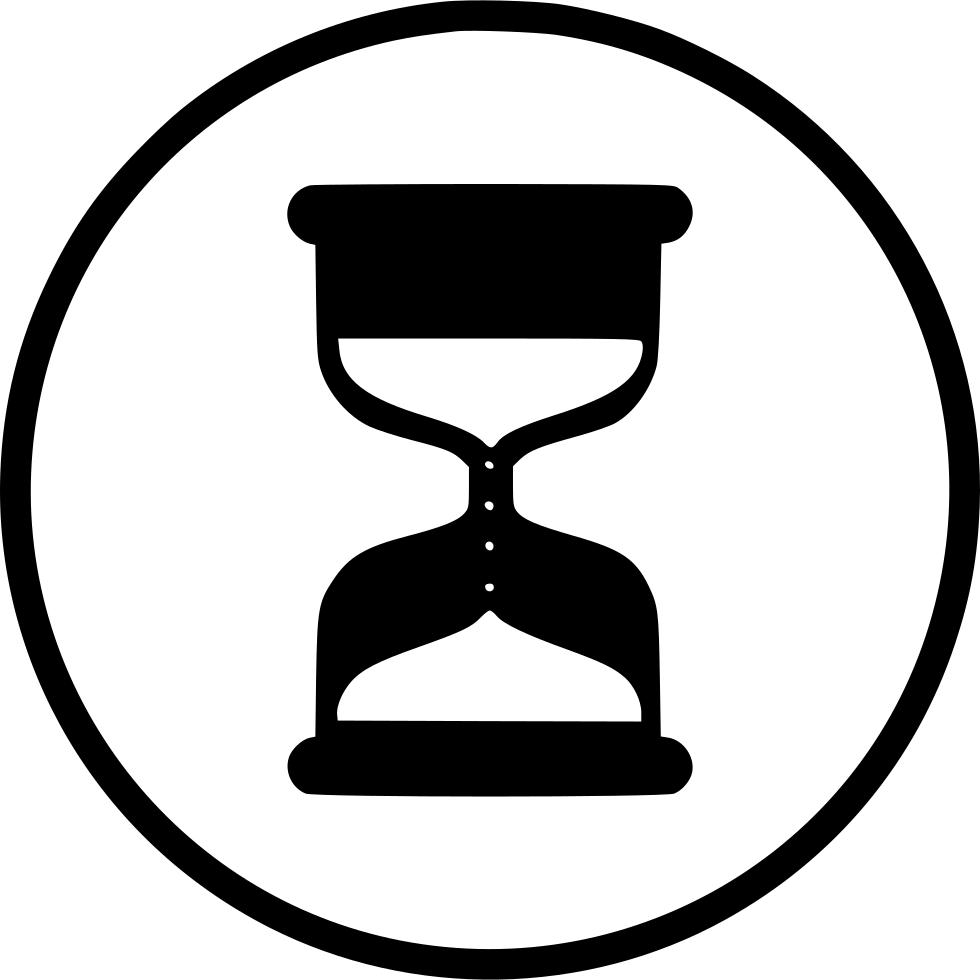 Classic Hourglass Icon PNG Image