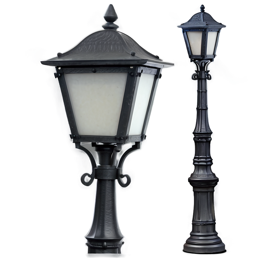 Classic Iron Light Post Png 38 PNG Image