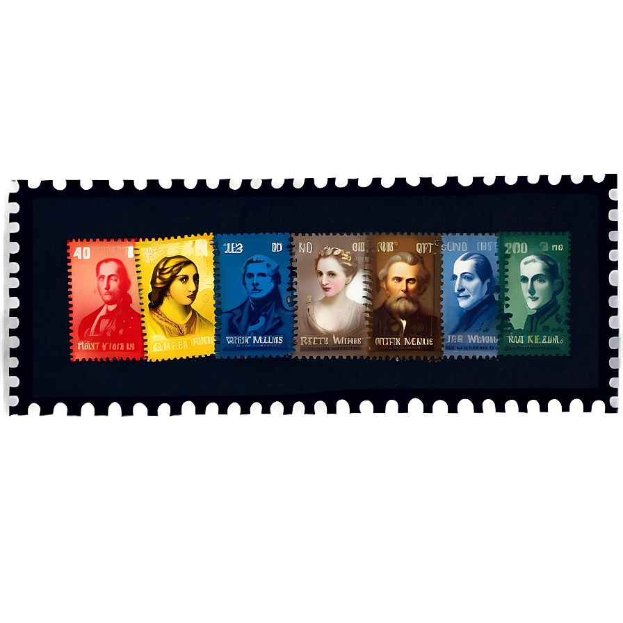 Classic Literature Postage Stamp Png 13 PNG Image