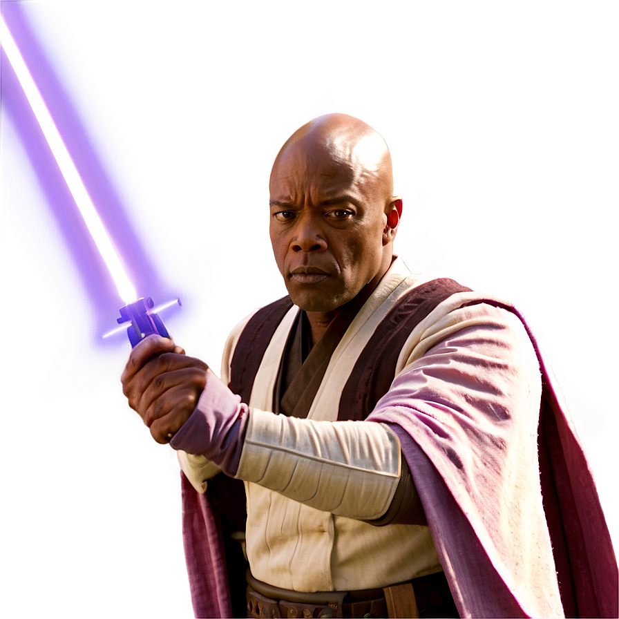 Classic Mace Windu Png Acu PNG Image