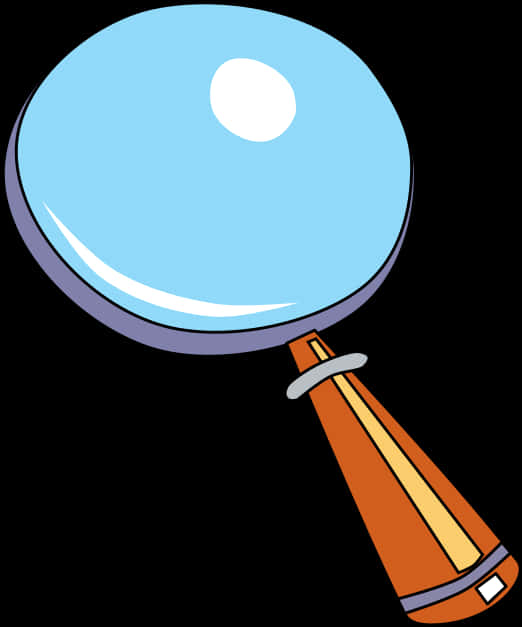 Classic Magnifying Glass Vector PNG Image