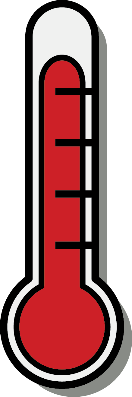 Classic Mercury Thermometer Vector PNG Image