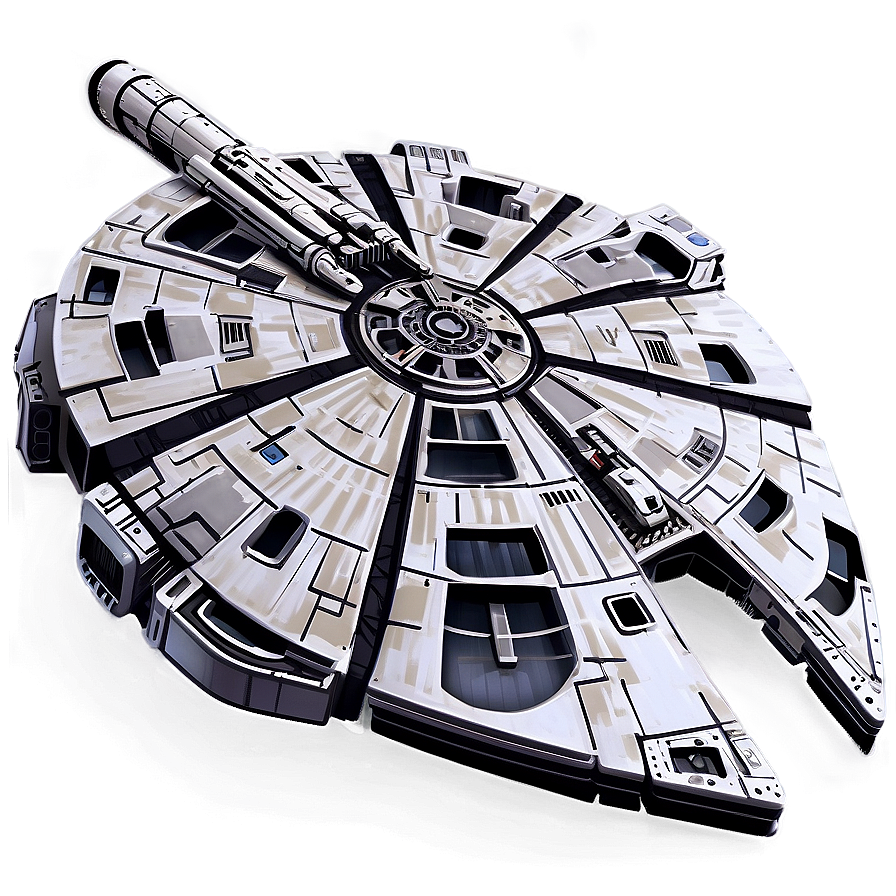 Classic Millennium Falcon Design Png 80 PNG Image