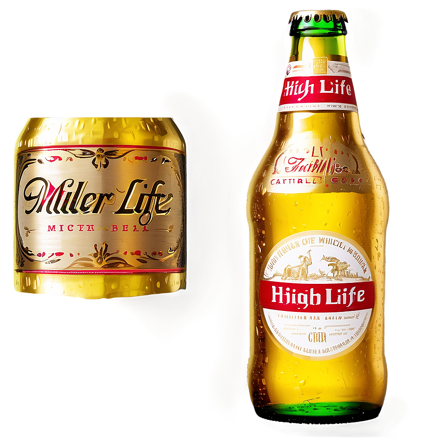 Classic Miller High Life Bottle Png 44 PNG Image