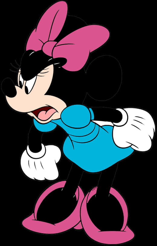 Classic Minnie Mouse Pose PNG Image