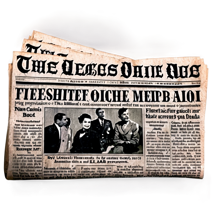 Classic Newspaper Layout Png Dwk PNG Image