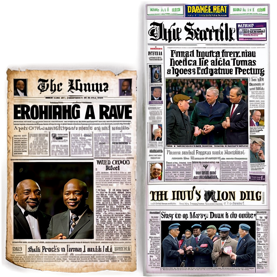 Classic Newspaper Layout Png Gtc24 PNG Image