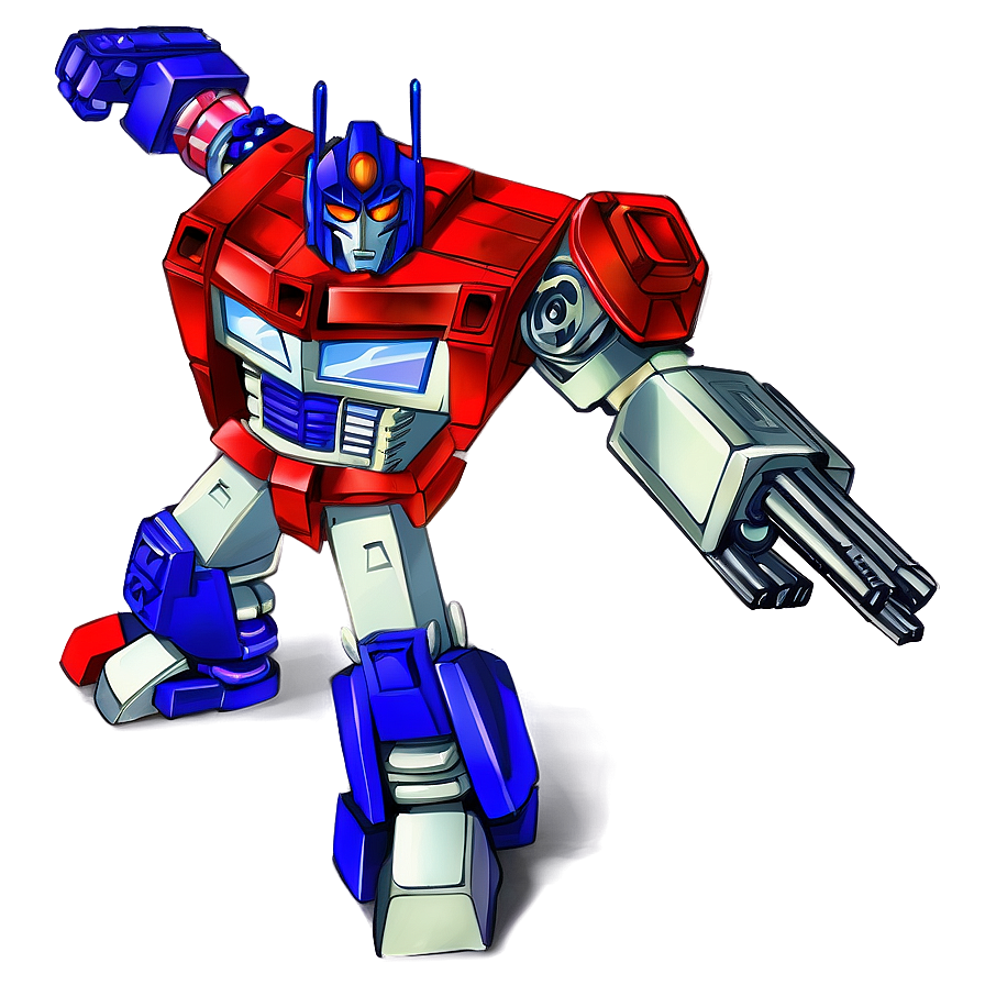 Classic Optimus Prime Illustration Png 18 PNG Image