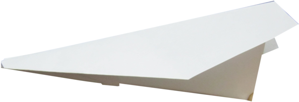 Classic Paper Plane Profile PNG Image