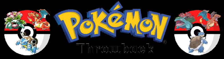 Classic_ Pokemon_ Logo_with_ Characters PNG Image