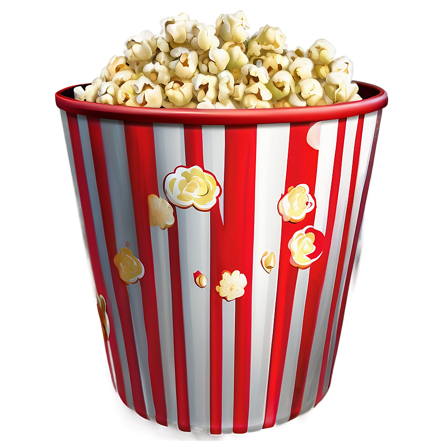 Classic Popcorn Bucket Png 06132024 PNG Image